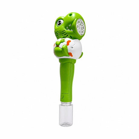 Pistol baloane sapun dinozaur verde electric lumini sunete 28x10cm