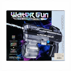 Pistol cu Apă Electric Negru cu Jet Continuu, Baterie Reîncărcabilă, Rezervor Mare și Tragere Automată