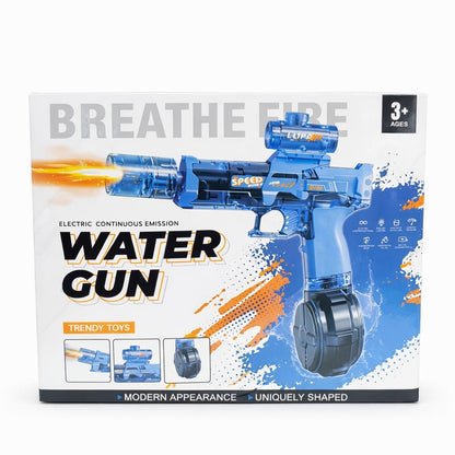 Pistol cu apa electric, negru, rezervor mare, jucarie exterior, reincarcabil