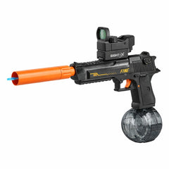 Pistol cu apa electric si manual Desert Eagle negru cu rezervor mare