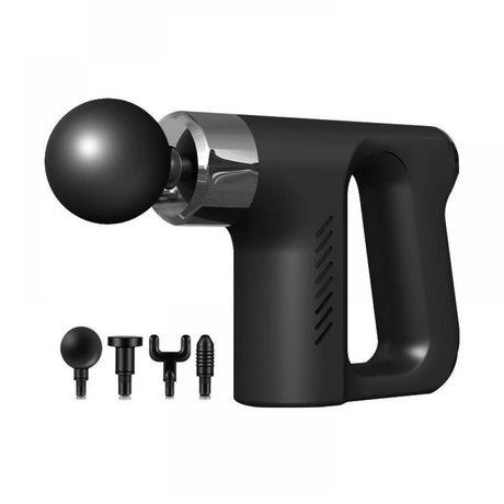 Pistol de Masaj pentru Relaxarea Musculaturii, Negru, Material Plastic, Portabil