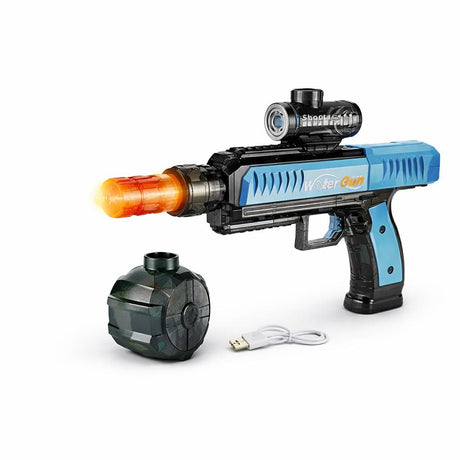 Pistol electric cu apă, capacitate mare, albastru, funcție automată
