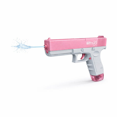 Pistol electric cu apa pentru copii, jet continuu automat, reincarcabil, rezervor detasabil, roz