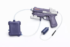 Pistol electric cu apa pentru copii, rezervor rucsac 400ml, jet continuu, Water Gun W-Y10, mov
