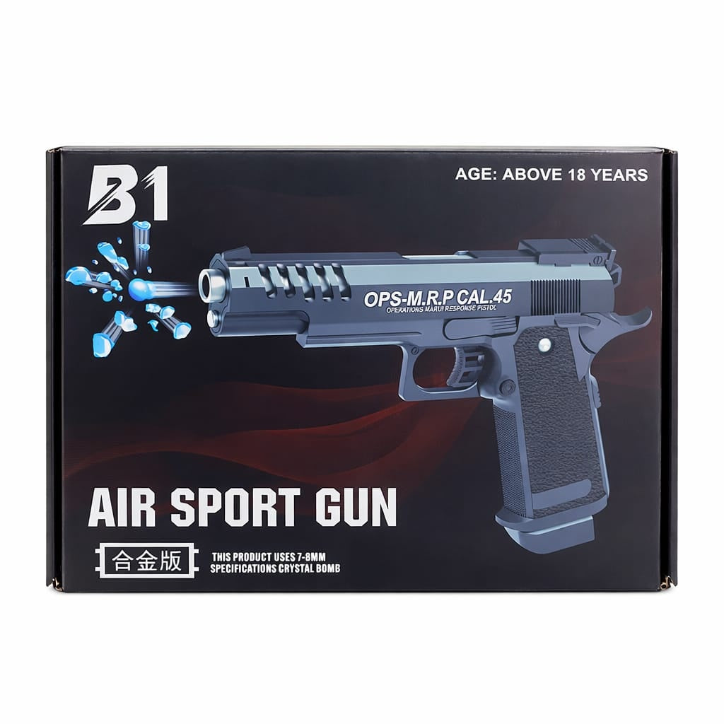 Pistol jucarie tip air sport, model realist, design ergonomic, negru