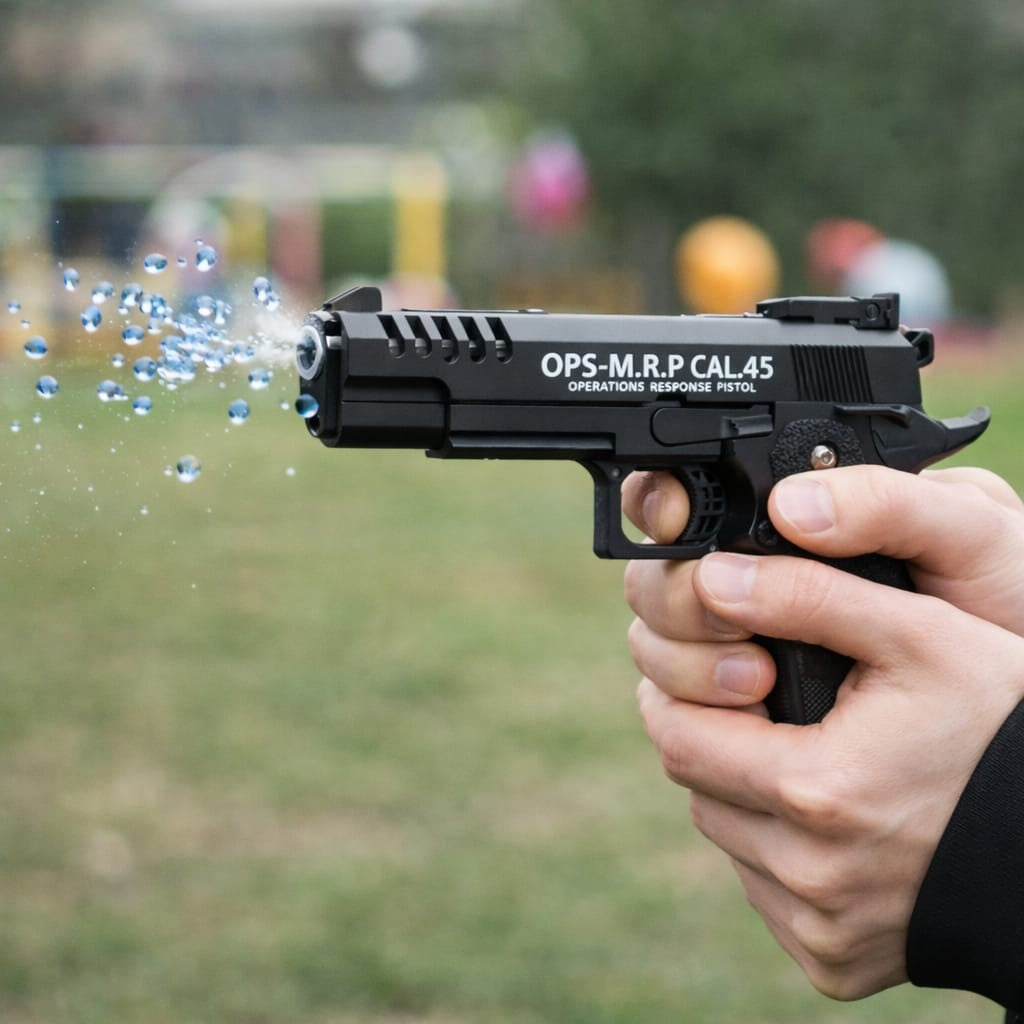Pistol jucarie tip air sport, model realist, design ergonomic, negru