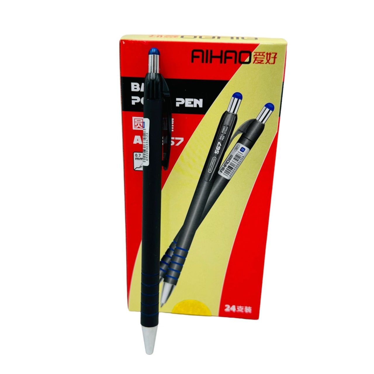 Pix Aihao Click AH-567, 0.7mm, Albastru , pentru Birouri si Scoli,