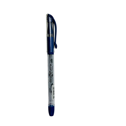 Pix cu gel Bic Gel-ocity 0.5mm, albastru , scriere rapida si precisa pentru birou si scoala,