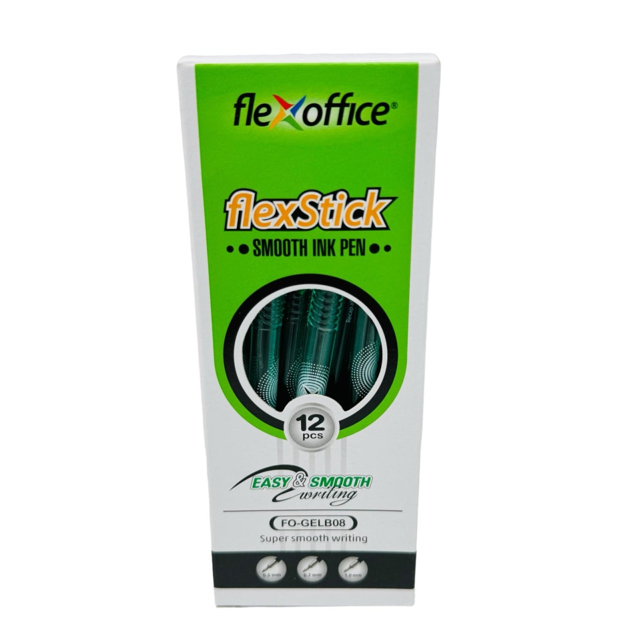 Pix cu Gel Flex Stick FO-GELB08 Verde 1.0mm , pentru Birouri si Scoli,