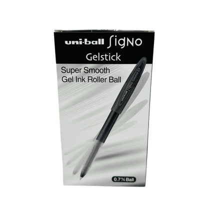 Pix cu gel Uniball Signo UM-170, 0.7mm, negru , scriere fluida si precisa pentru birou si scoala,