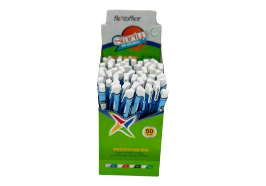 Pix Flexoffice Start Up FO-021, albastru - pix accesibil pentru birou si scoala,