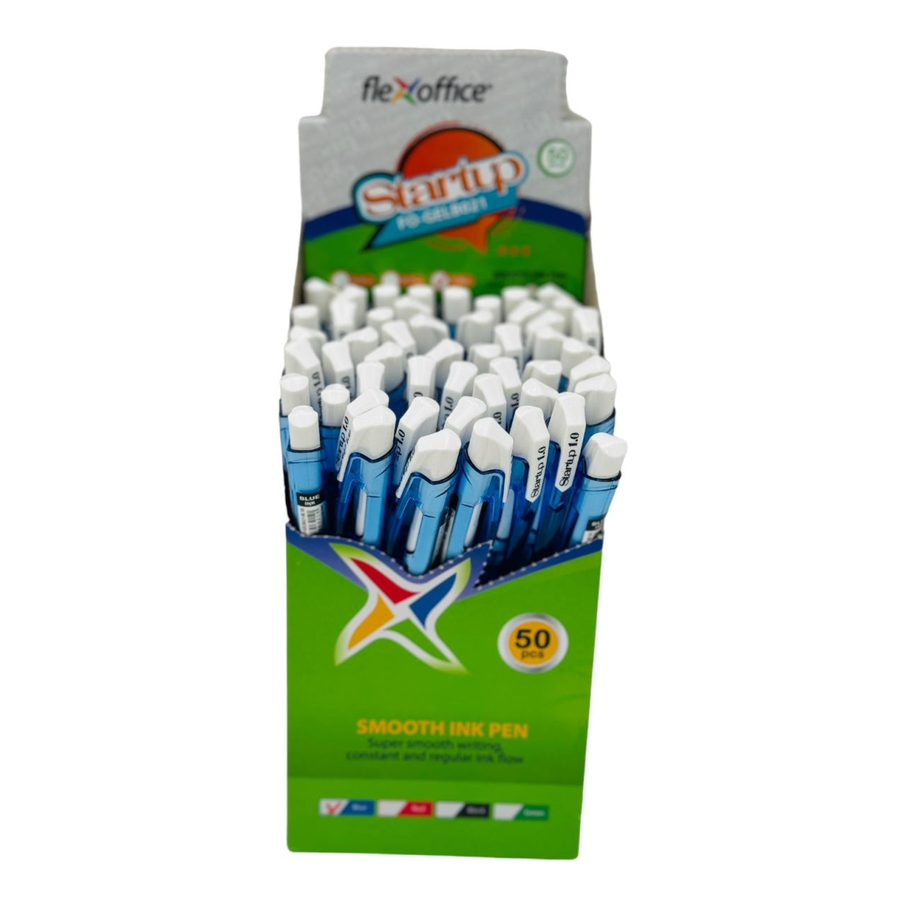 Pix Flexoffice Start Up FO-021, albastru - pix accesibil pentru birou si scoala,