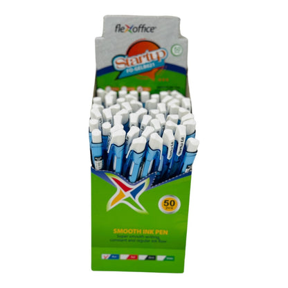 Pix Flexoffice Start Up FO-021, albastru - pix accesibil pentru birou si scoala,