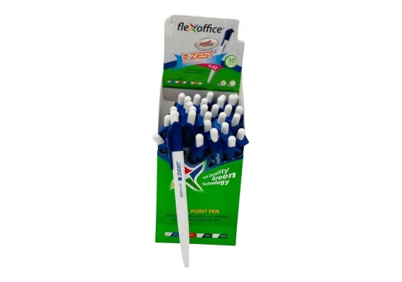 Pix Flexoffice Zest, albastru - pix ergonomic pentru birou, scoala si scris zilnic,