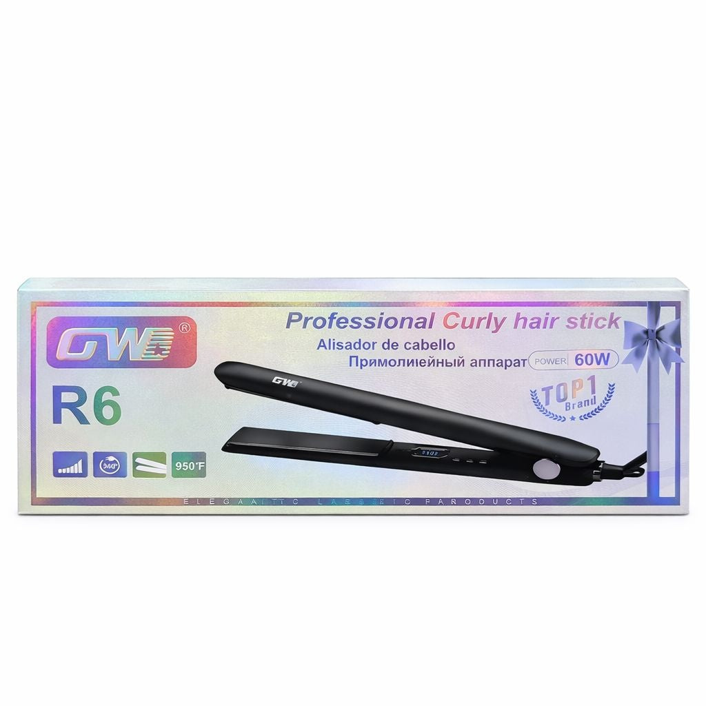 Placa de par profesionala GW R6, 60W, temperatura pana la 950°F, afisaj digital