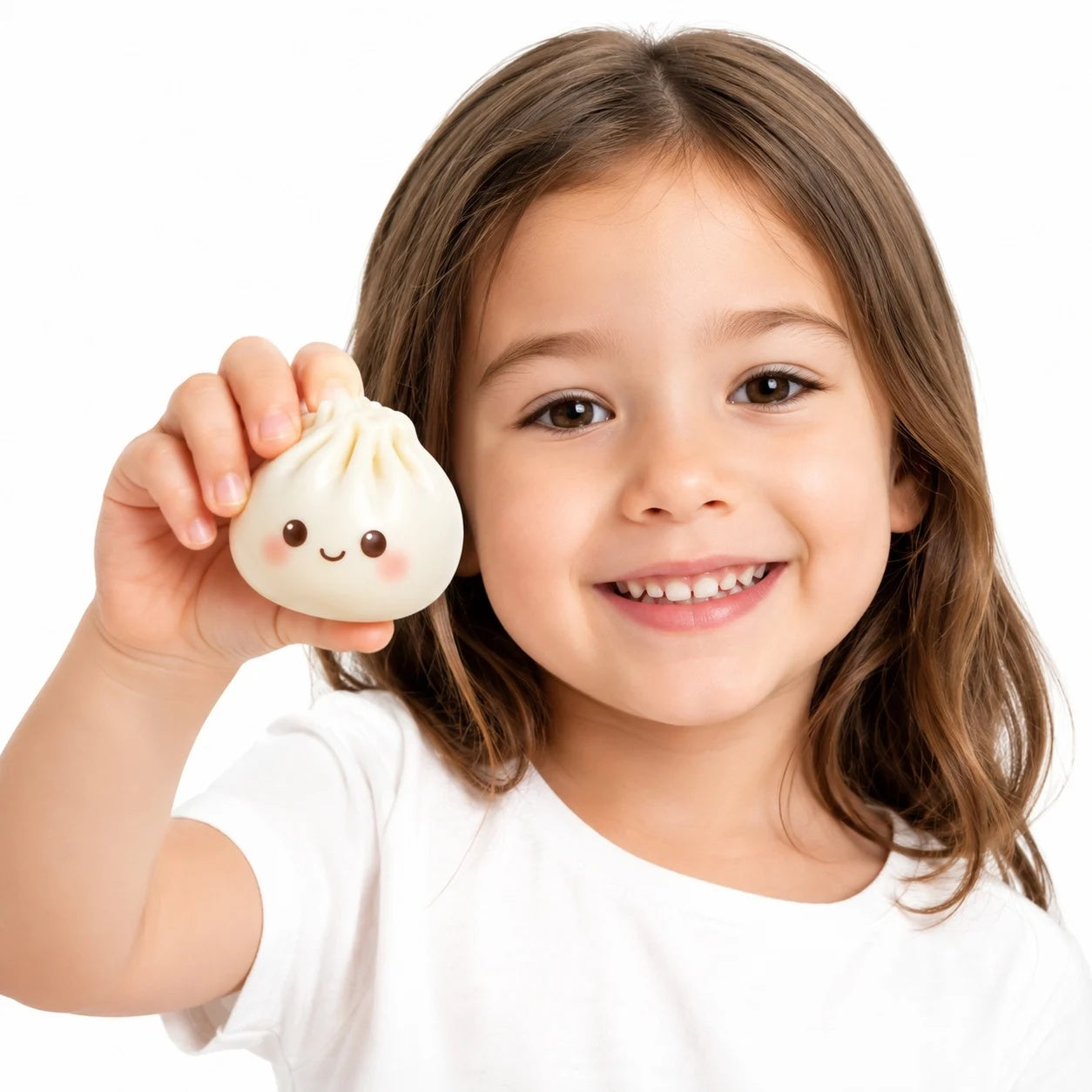 Plic Surpriză Mini Dumpling Squishy pentru Copii – Jucărie Antistres Moale și Elastică