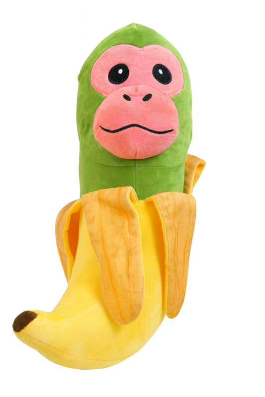 Plus Bananini Chimpanzini 20 cm , maimutica amuzanta in banana, jucarie virala