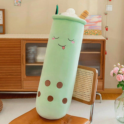 Plus Boba Verde 100 cm , Perna Gigant Kawaii, Jucarie Pufoasa XXL, Cadou Perfect