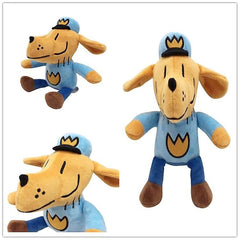 Plush Dog Man, jucarie plus caine albastru, 25 cm, moale si amuzant pentru copii
