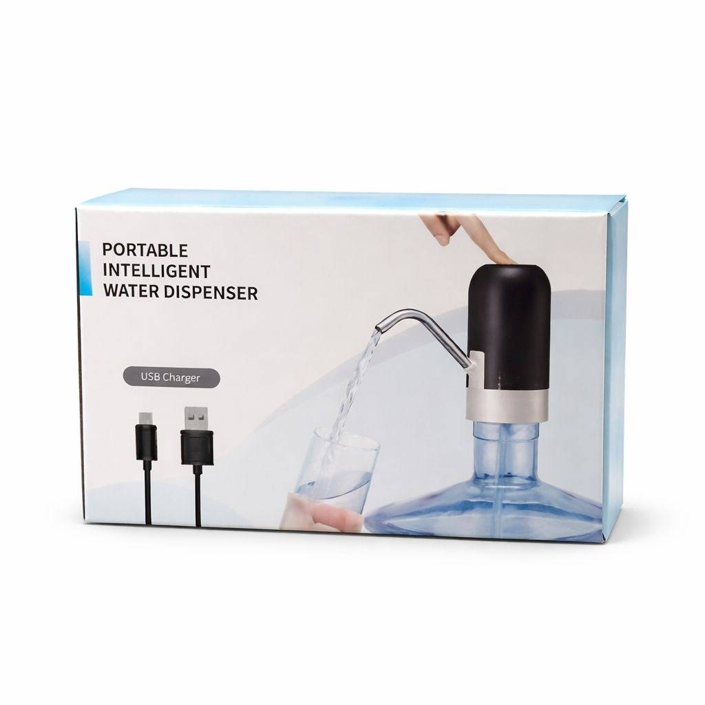 Pompa electrica apa pentru bidon, dispenser apa USB reincarcabil, montare rapida