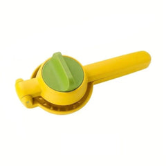 Presă Citrice Duală din Plastic, Ușor de Folosit, Culoare Galben și Verde
