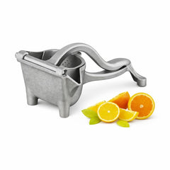 Presă manuală de fructe din oțel inoxidabil cu design compact, pentru lămâi și portocale