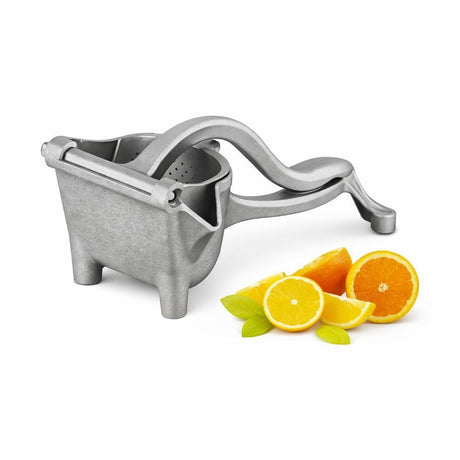 Presă manuală de fructe din oțel inoxidabil cu design compact, pentru lămâi și portocale