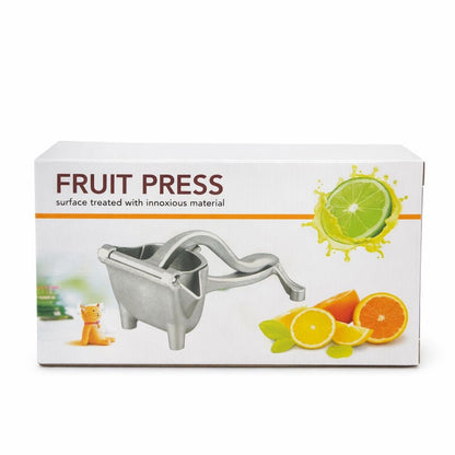 Presă manuală de fructe din oțel inoxidabil cu design compact, pentru lămâi și portocale