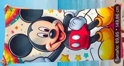 Prosop de plajă cu Mickey Mouse pentru copii, 3+ ani, multicolor