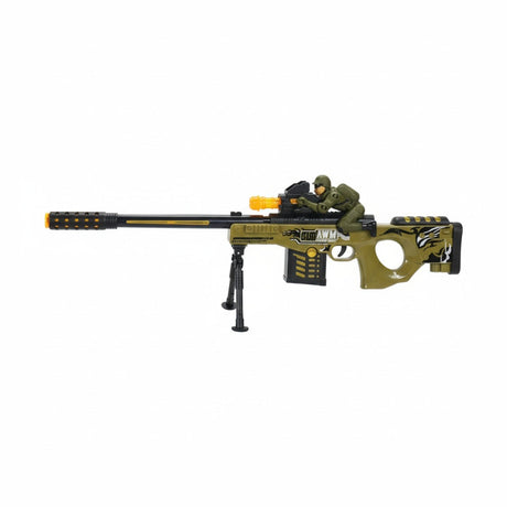 Pusca de jucărie cu sunete și lumini, plastic, Vibrating Spray Gun Z 13