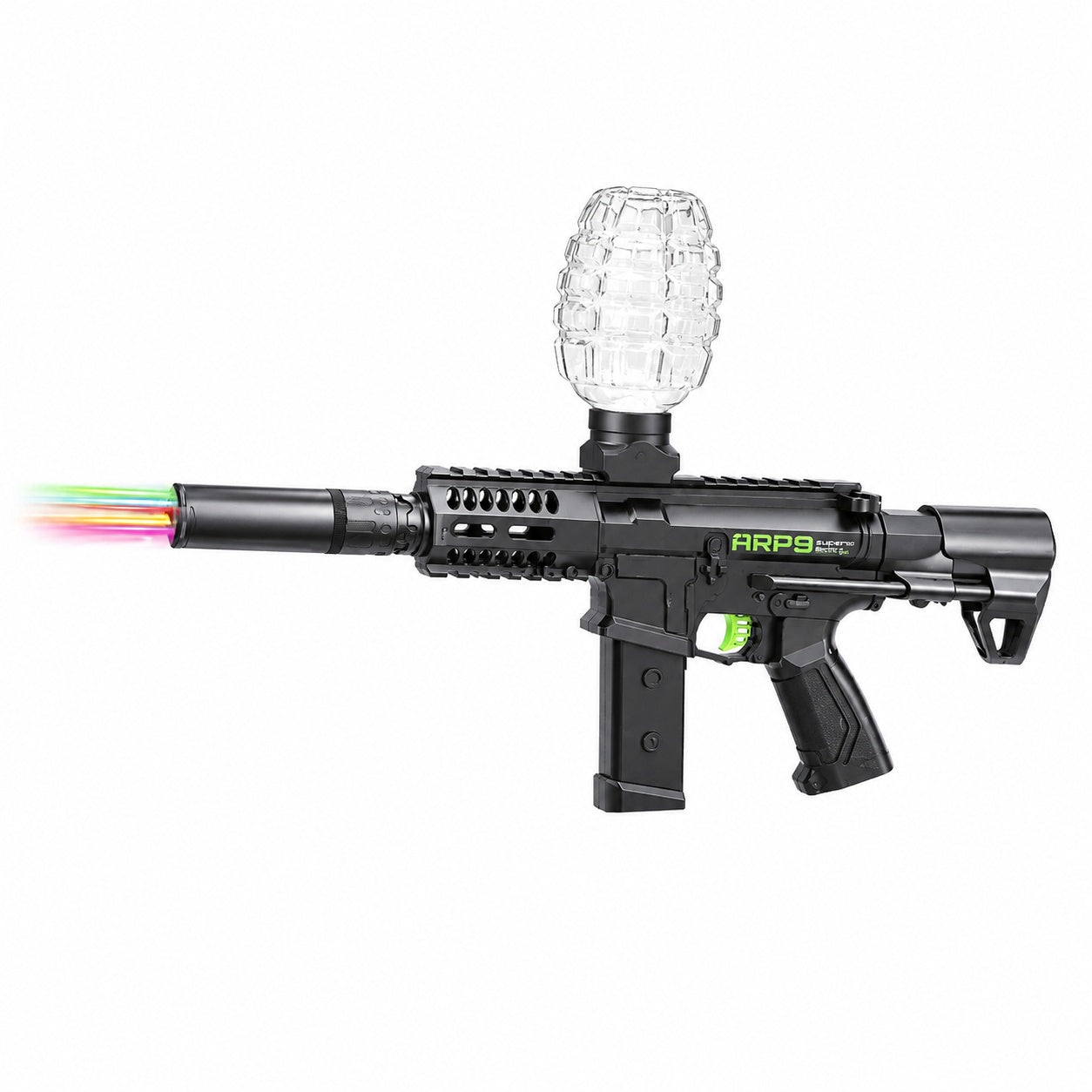 Pusca de Jucărie Electrică ARP9 cu Bile de Apă – 35 cm, Reîncărcabilă, Tragere Automată Rapidă