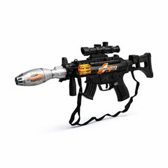 Pusca de jucarie Glare Gun cu efect fum, lumini LED si luneta