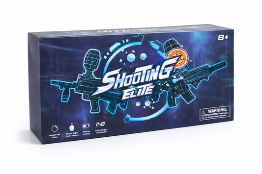 Pusca de jucarie Shooting Elite cu bile gel, hopper superior, efecte luminoase