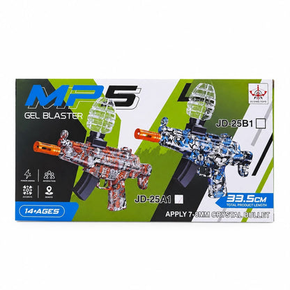 Pușcă Electrică cu Bile din Gel MP5 Gel Blaster – Lansator Automat cu Muniție Gel 7–8 mm