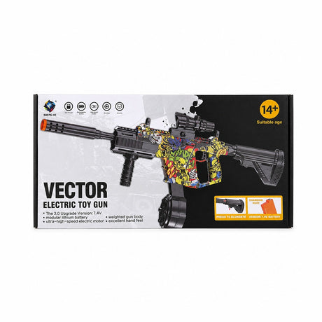 Pusca Electrica Vector cu Sunete, Lumini, Luneta si Ochelari Protectie, Acumulator 7.4V