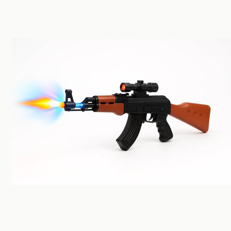 Pusca Jucarie Army Combatant Game , 56 cm, cu Lumini si Sunete, Model Militar, pentru Copii 3+