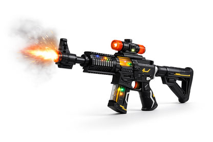 Pusca Jucarie Digital Gun , 51 cm, cu Lumini si Sunete, Model Militar Modern