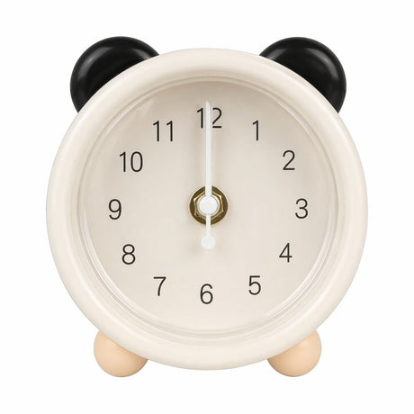 Pușculiță alba cu ceas, 12 cm, din plastic