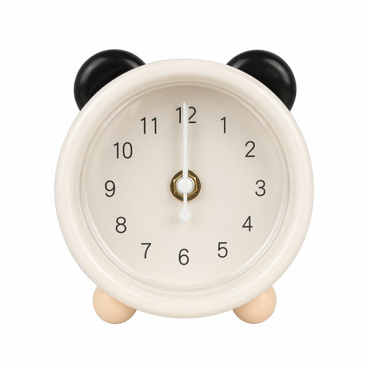Pușculiță alba cu ceas, 12 cm, din plastic