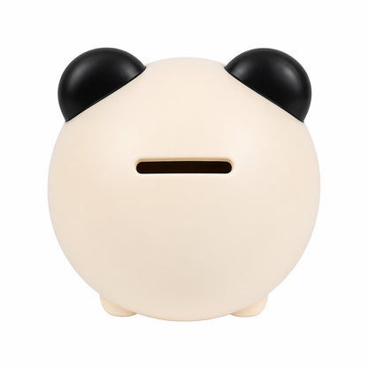 Pușculiță alba cu ceas, 12 cm, din plastic