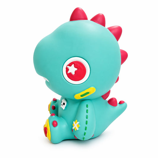 Pușculiță dinozaur albastru 22 cm – design simpatic pentru copii