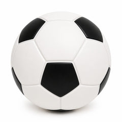 Pușculiță minge de fotbal, 13 cm, din plastic, cu capac inferior