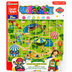 Puzzle Educativ pentru Copii 40x30 cm, Modele Diverse cu Animale și Cifre