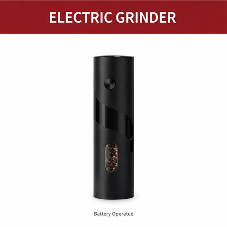 Râșniță electrică Nicky Homeware pentru bucătărie, plastic, negru elegant