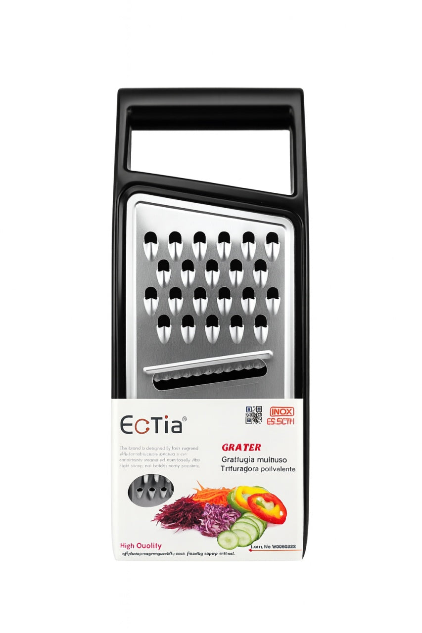 Rasnita multifunctionala Ectia, inox, design ergonomic, pentru legume si fructe
