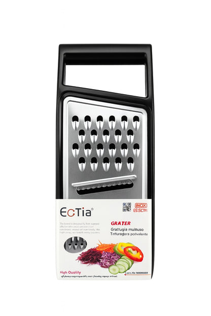 Rasnita multifunctionala Ectia, inox, design ergonomic, pentru legume si fructe