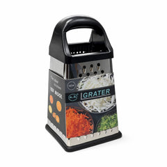 Razatoare bucatarie inox cu 4 fete 25x12.5 cm, recipient gradat 500 ml cu capac, set multifunctional