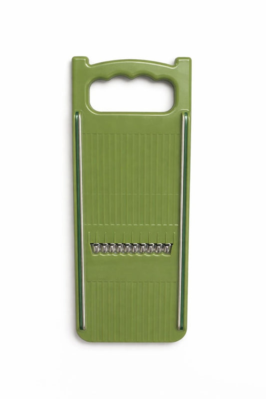 Răzătoare de bucătărie tip mandolină, plastic Verde, control ergonomic