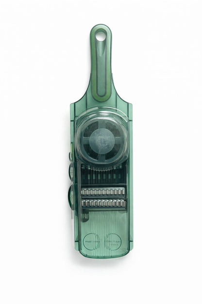 Razatoare multifunctionala legume cu lame interschimbabile si feliere reglabila, Verde