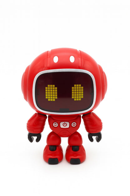 Robot Interactiv 14.5x10 cm cu Lumini, Sunete si Ecran LED , Jucarie Inteligenta pentru Copii 3+